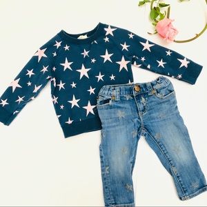 {Nordstrom} Feather For Arrow Pullover & Peek jeans